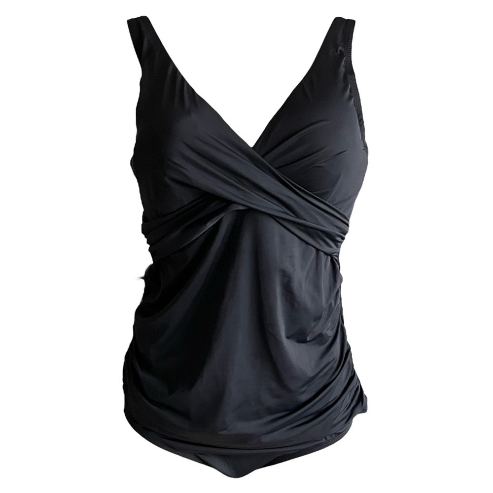 Jantzen Adjustable Strap V-Neck Tankini with Comfort Brief - Picture 3 of 7